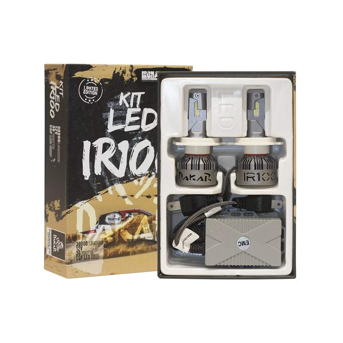 Kit de ampolletas turbo Led IRX de Iron Led Dakar Oficial 60.000lm