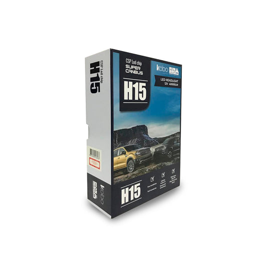 Kit de ampolletas turbo Led KB1-H15 Kobo Dakar Oficial 40.000lm