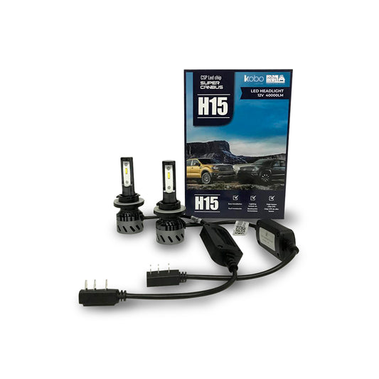 Kit de ampolletas turbo Led KB1-H15 Kobo Dakar Oficial 40.000lm